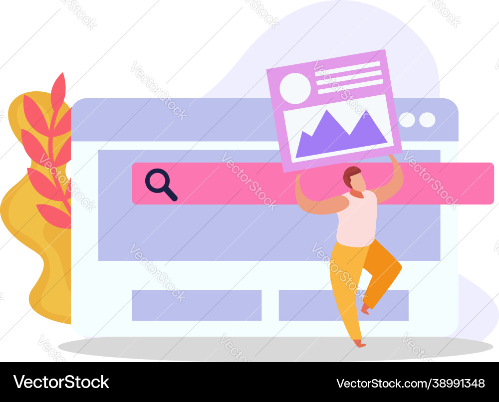 Flat computer user icon Flat computer user icon vector image
