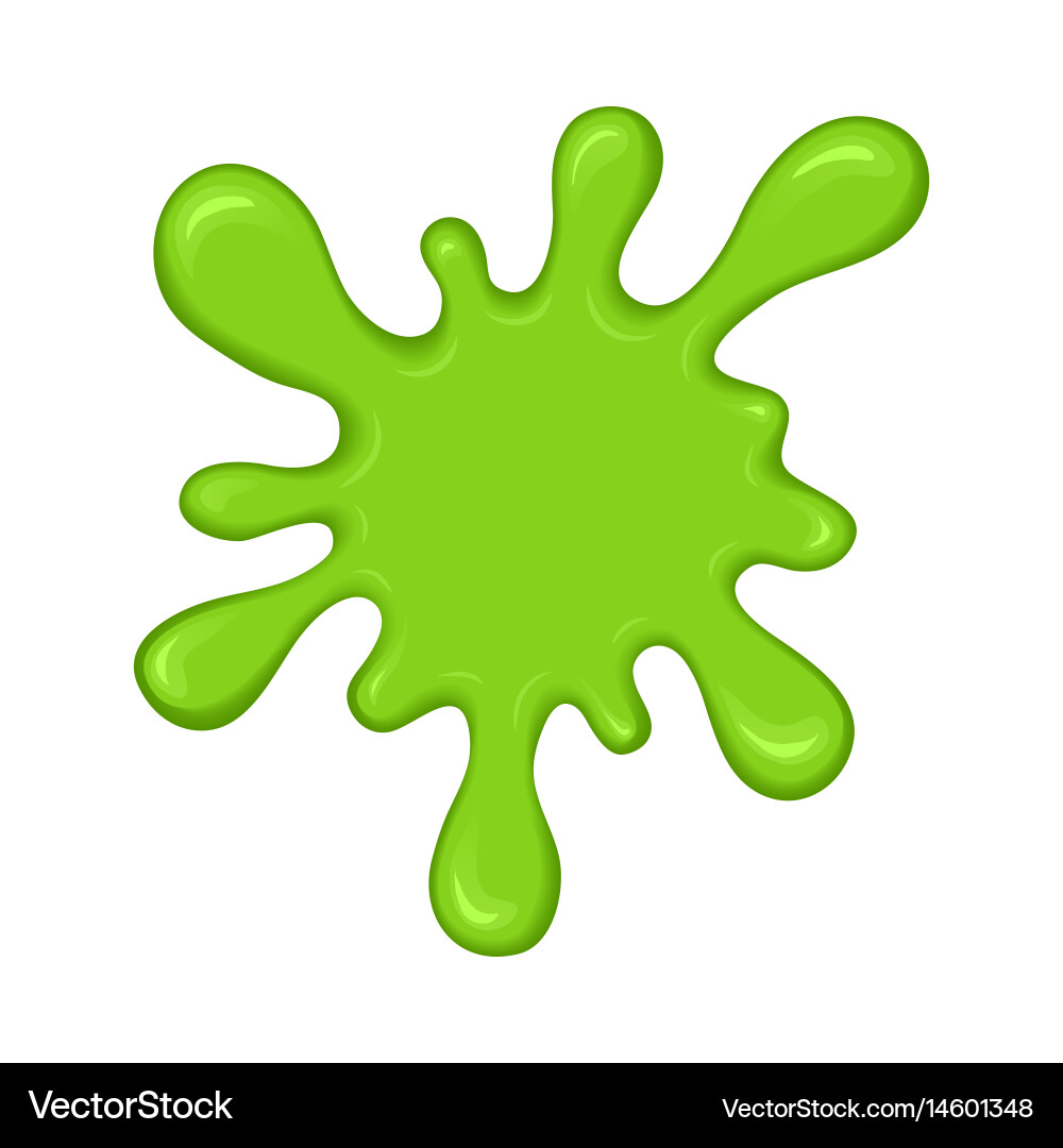 Green Slime Splash Vector Image