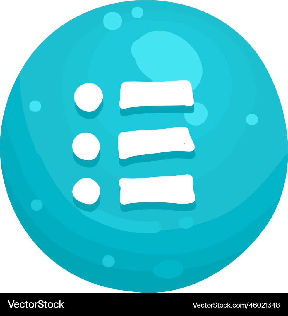 List button and progress-bar bright different List button and progress-bar bright different vector image