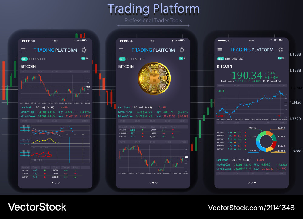 Modern Data Analysis Dashboard vector image
