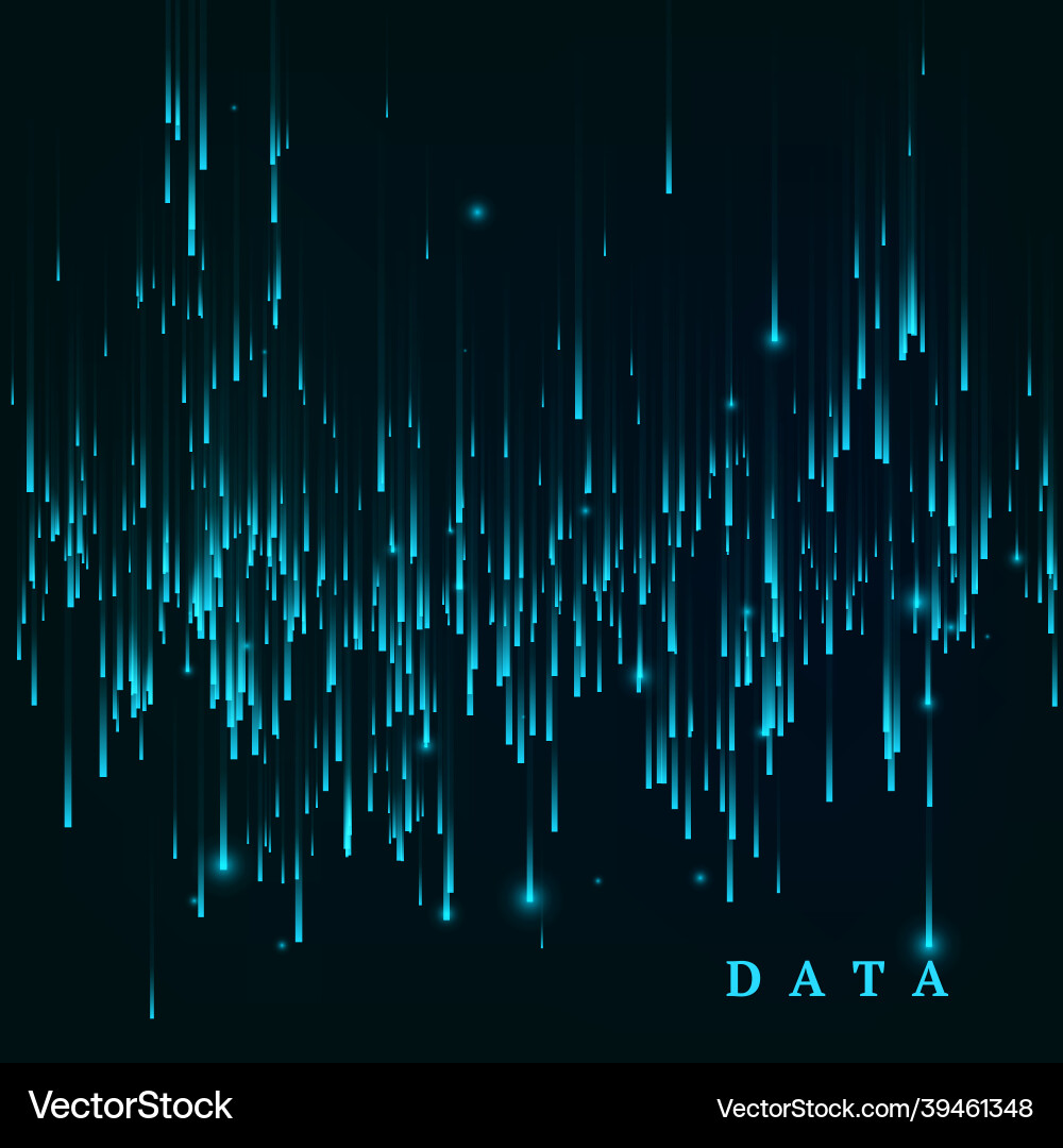 Random generated data block stream abstract Random generated data block stream abstract vector image