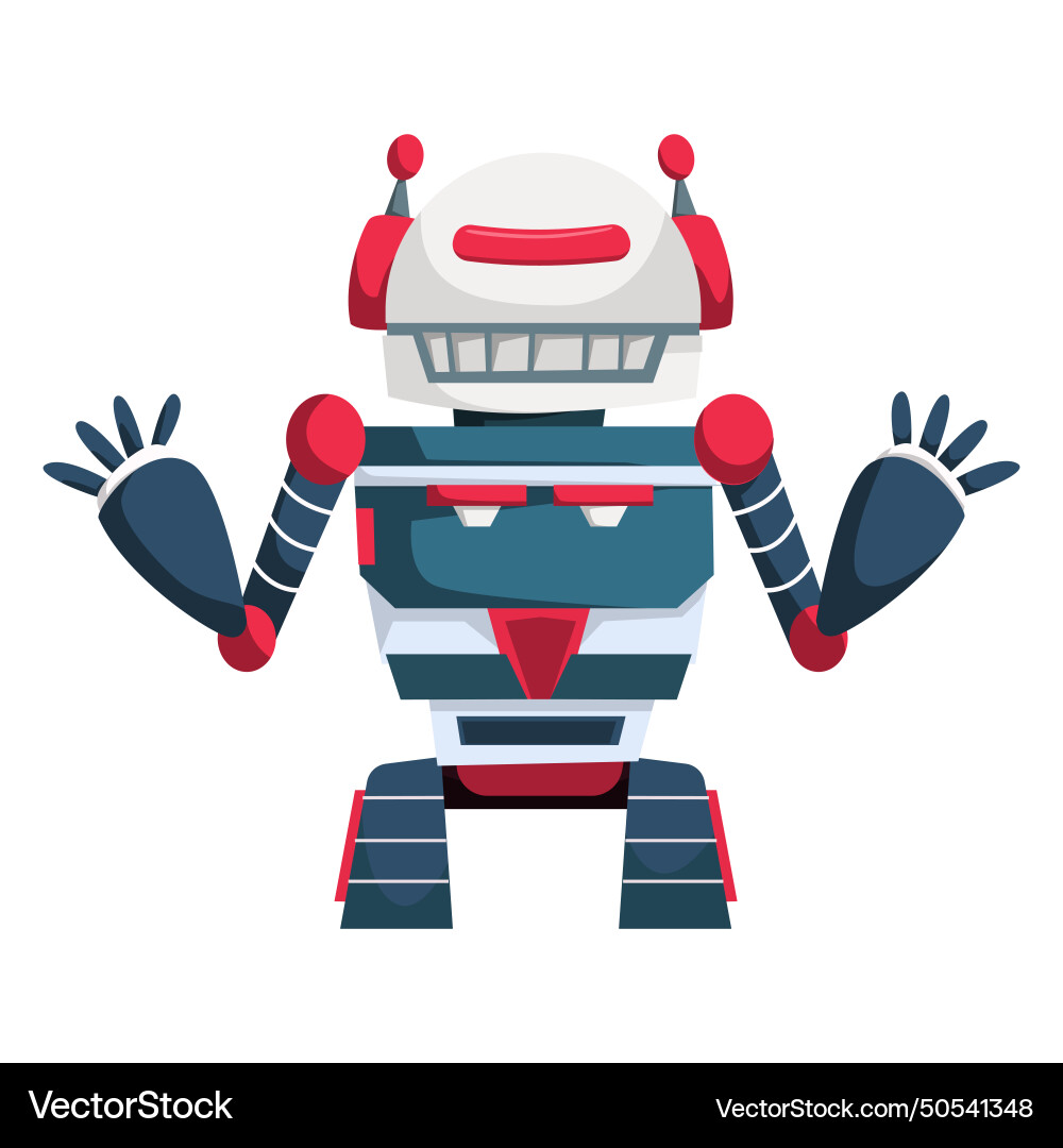 Robot assistant character design Vector Image