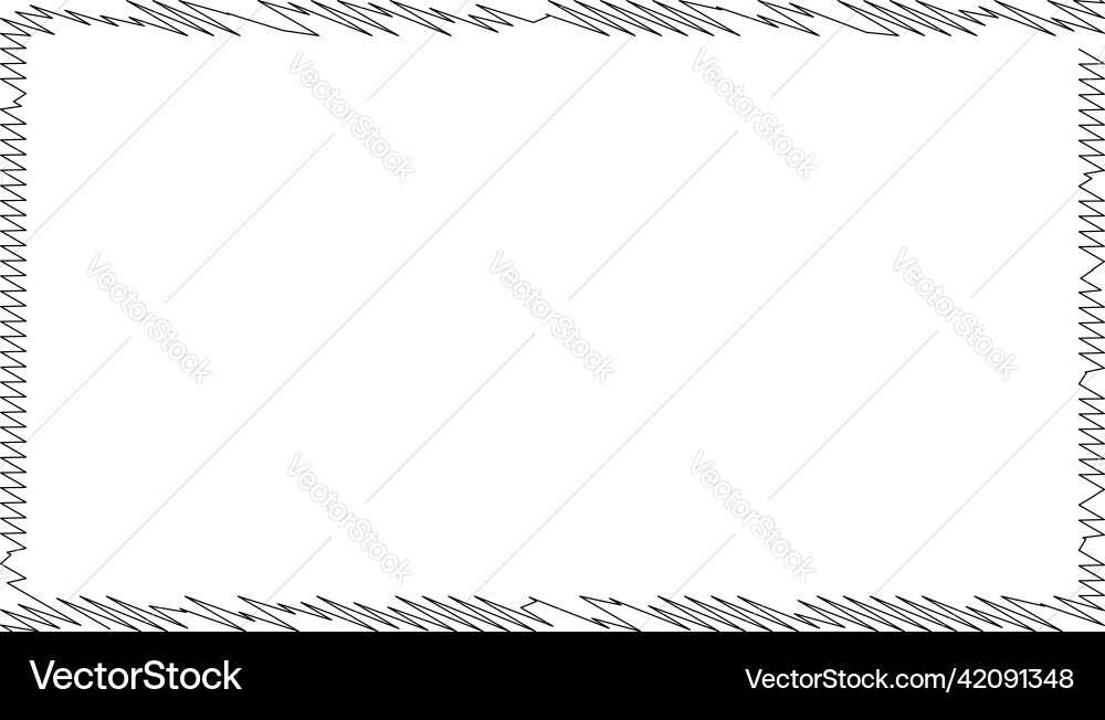 Scribble sketch lines rectangle plane squiggly Scribble sketch lines rectangle plane squiggly vector image