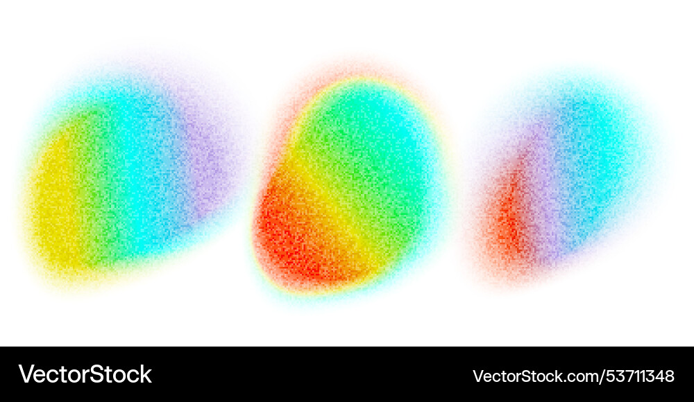 Set abstract gradient blobs mesh modern trendy Set abstract gradient blobs mesh modern trendy vector image