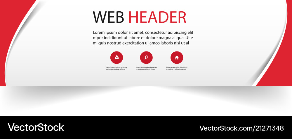 Web-Header abstrakt rote Kurve Design Bild Web-Header abstrakt rote Kurve Design Bild vektorbild
