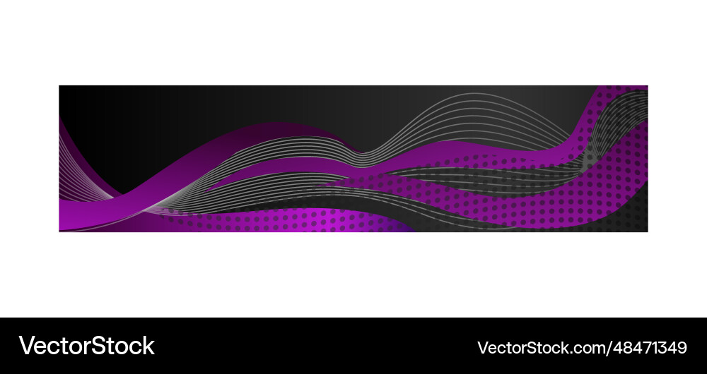 Abstract dynamic wavy header or banner design vector image