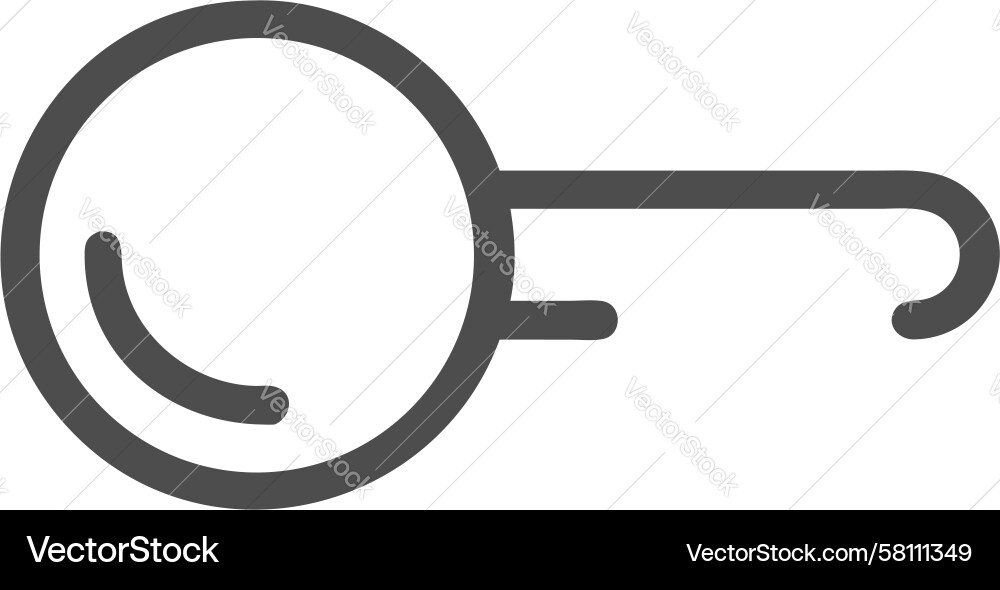 Continuous Loop Magnifying Glass Icon Vector Image