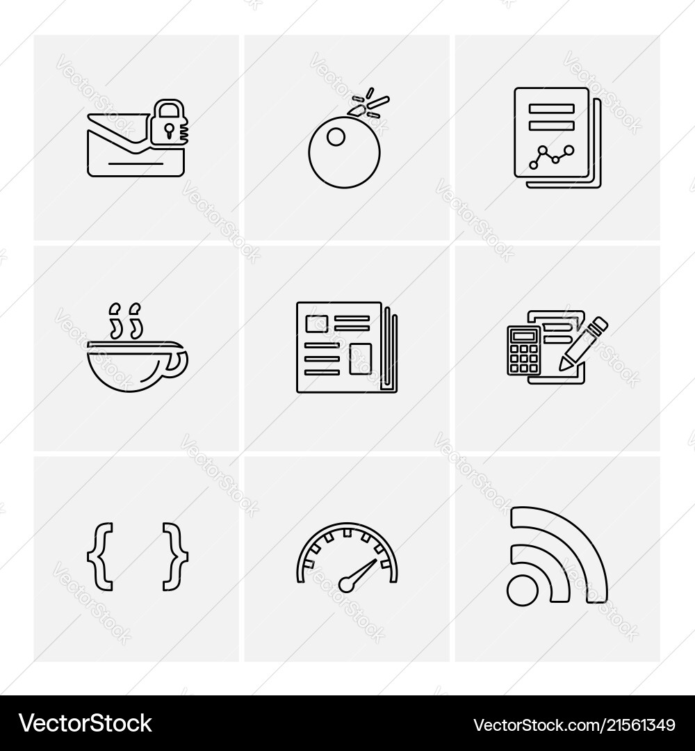 Document sound multimedia user interface vector image