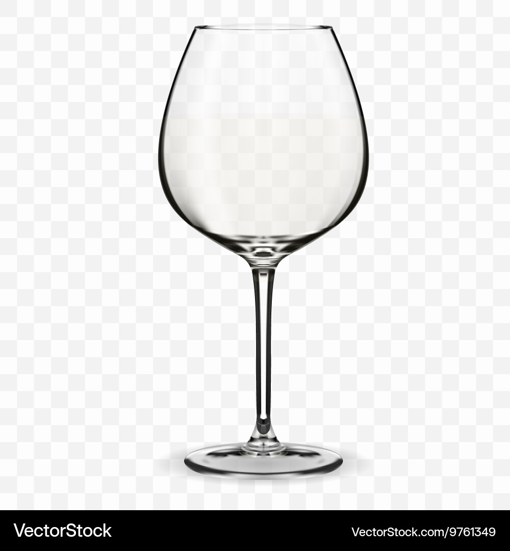 Empty wine glass Royalty Free Vector Image - VectorStock
