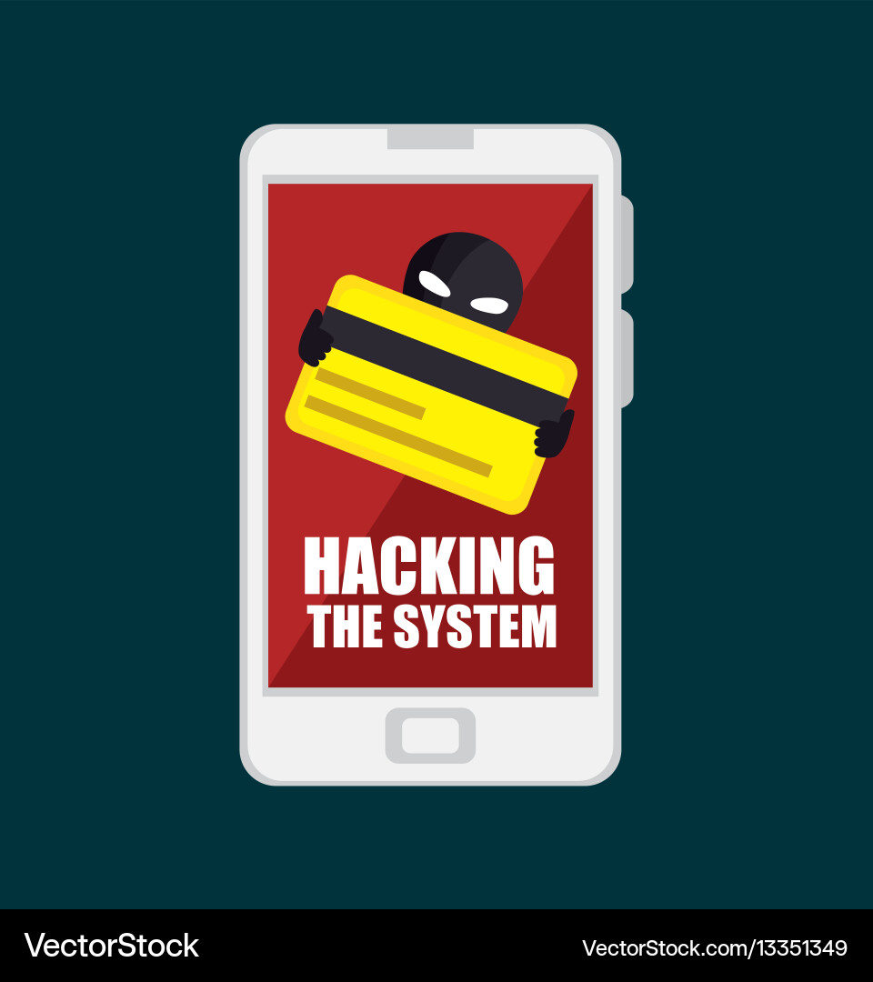 Hacking the system concept icons Vector Image