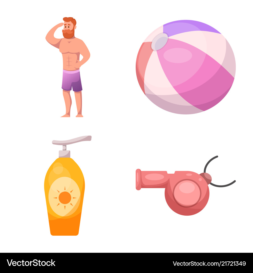 Isolated object of pool and swimming symbol set Isolated object of pool and swimming symbol set vector image