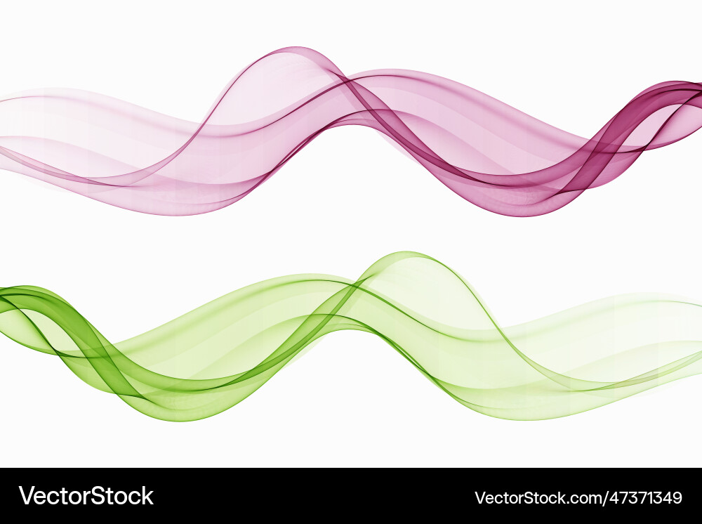 Wavy set of abstract transparent wave flow Wavy set of abstract transparent wave flow vector image