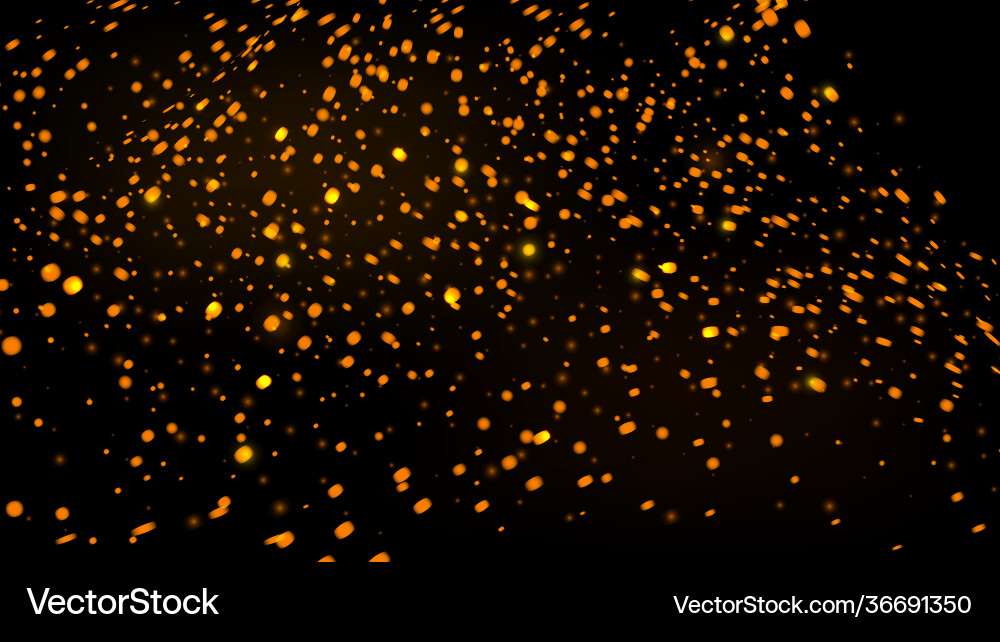 Abstract background with gold particles golden Abstract background with gold particles golden vector image
