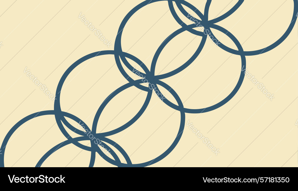 Abstract interlocking chain link pattern design vector image