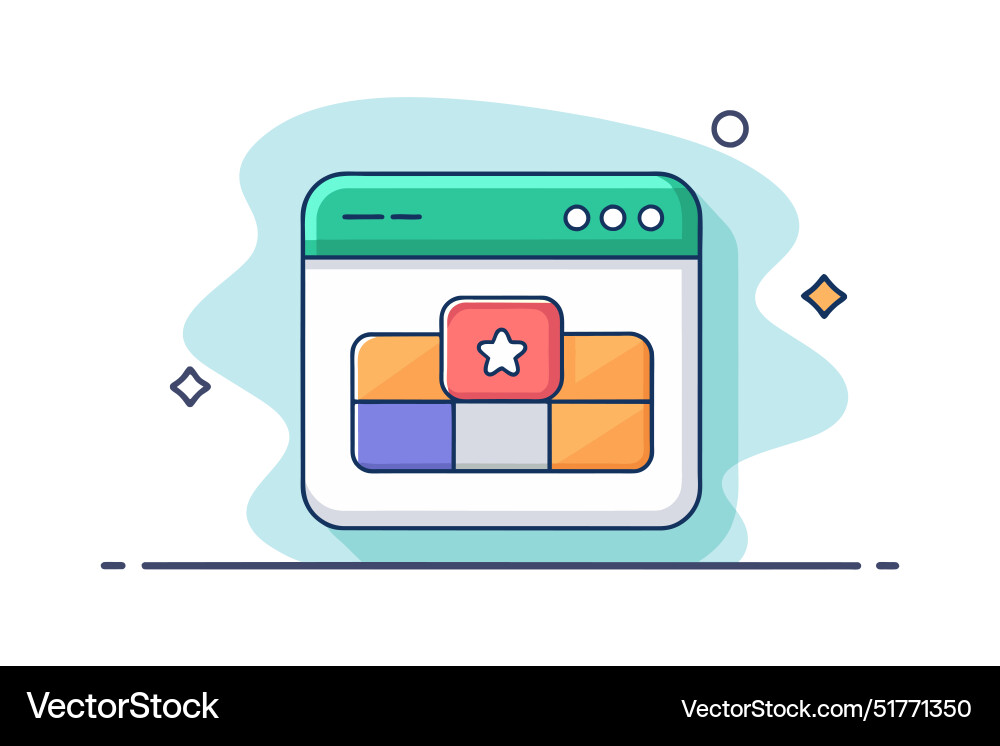 Apps sort interface icon flat on white background Vector Image