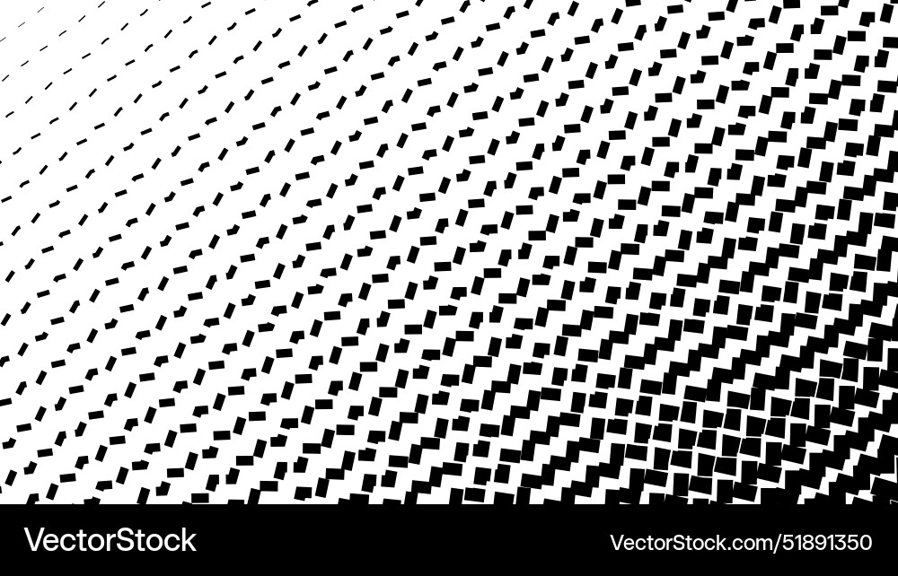 Black square halftone pattern abstract background Vector Image
