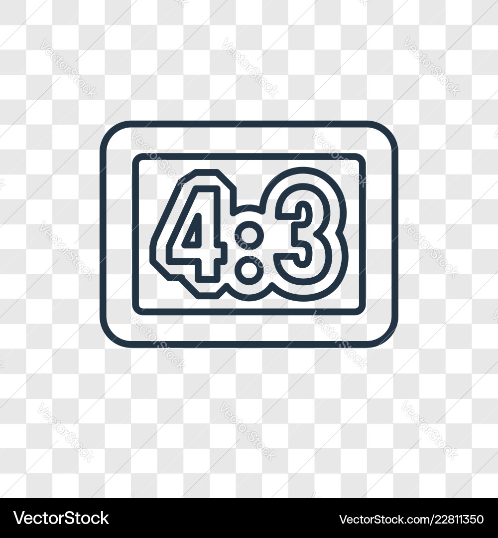 Camera small screen size concept linear icon Vector Image