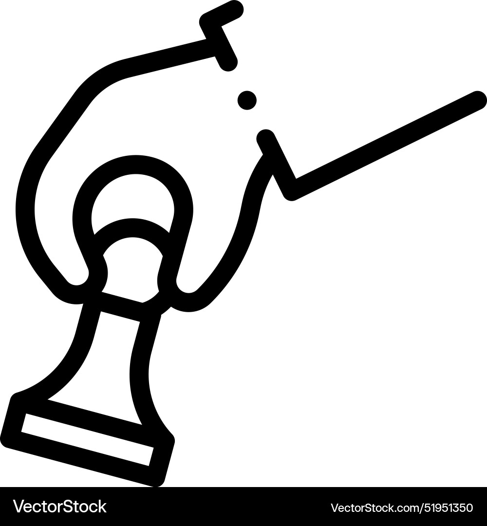 Chess game icon thin linear style design isolated Chess game icon thin linear style design isolated vector image