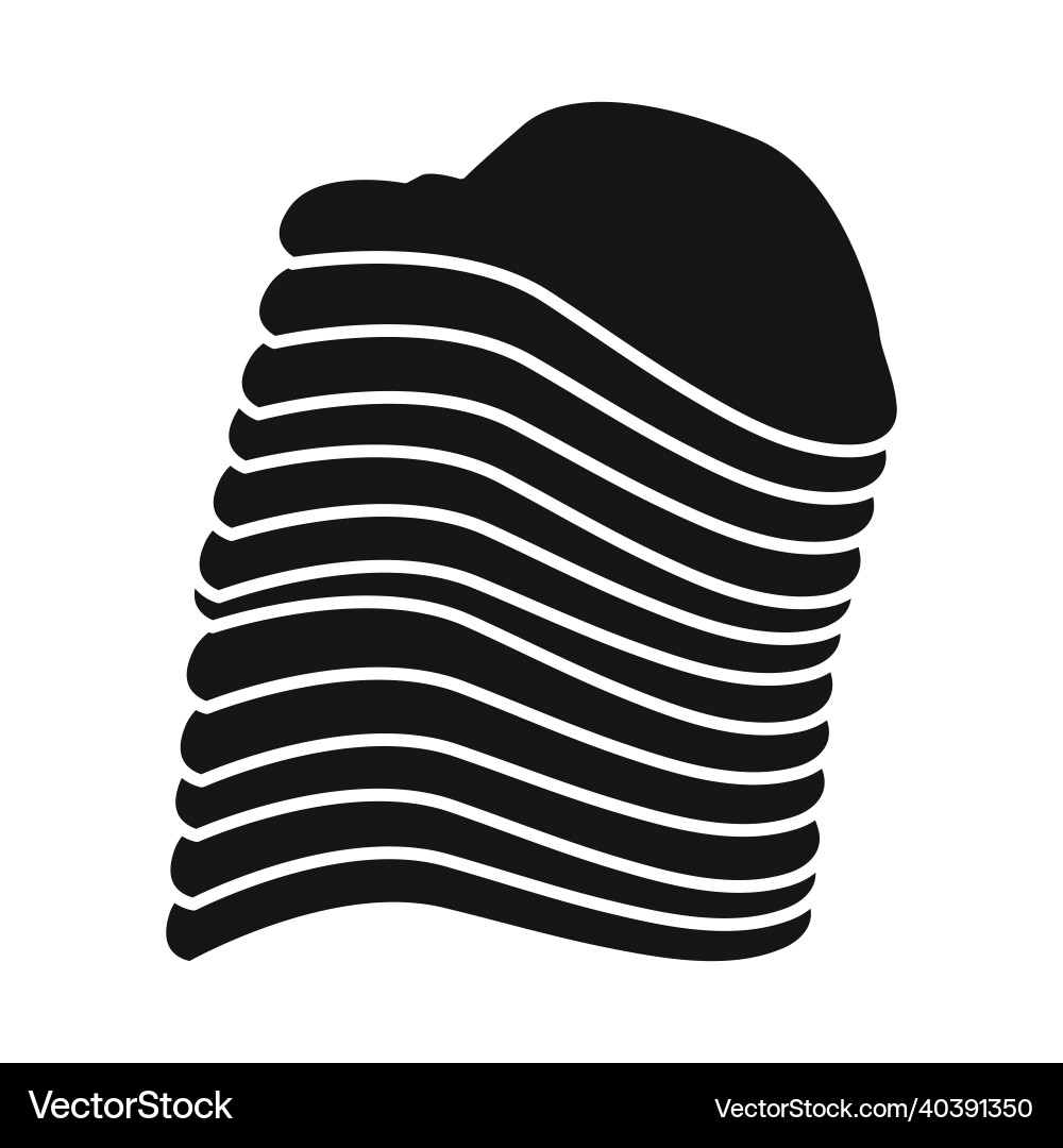 Chip und Stack Symbol Web Vektorbild