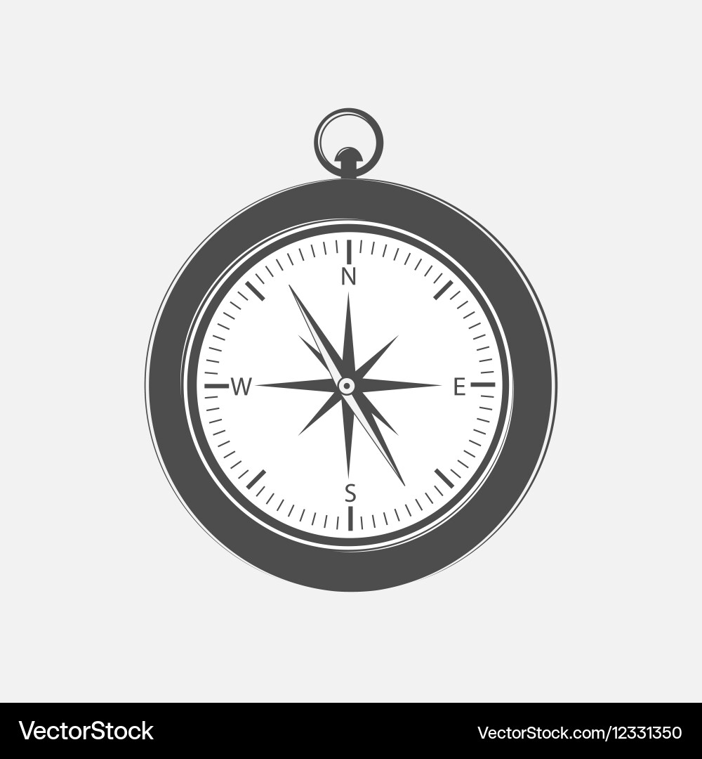 Compass design element vector image