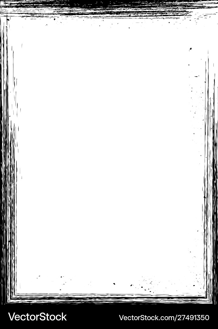 Hand drawn rough border with copy space Hand drawn rough border with copy space vector image