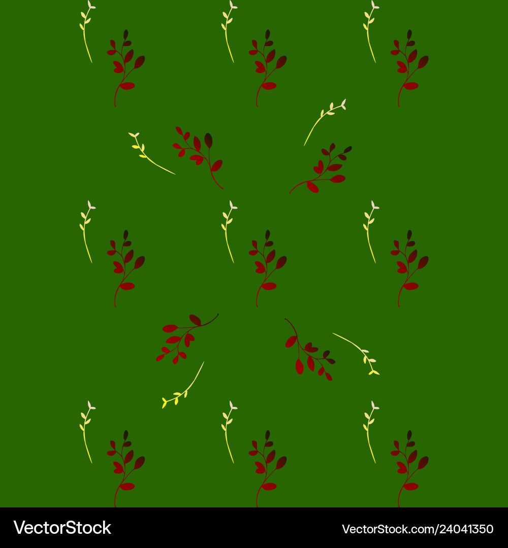 Leaves pattern endless background seamless Vector Image