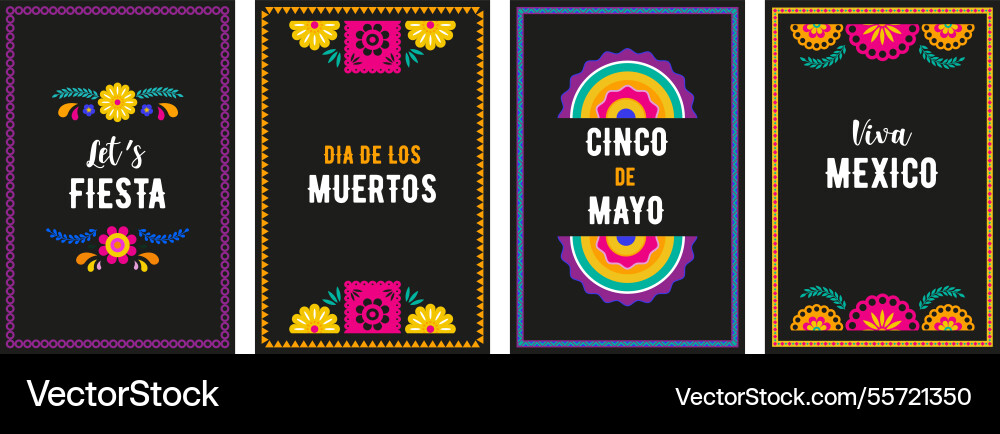 Mexican fiesta menu restaurant cinco de Mexican fiesta menu restaurant cinco de vector image