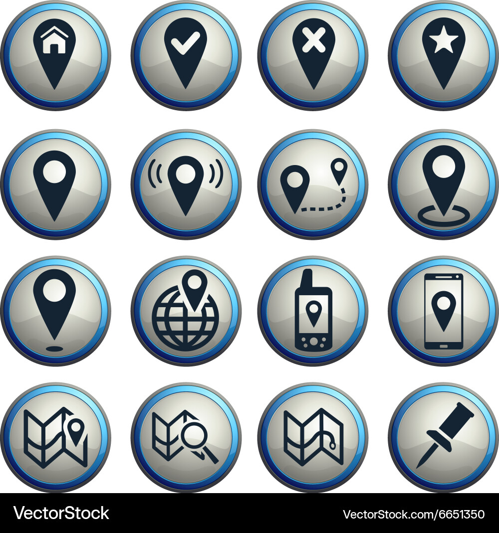 Pointer and maps Vector Image