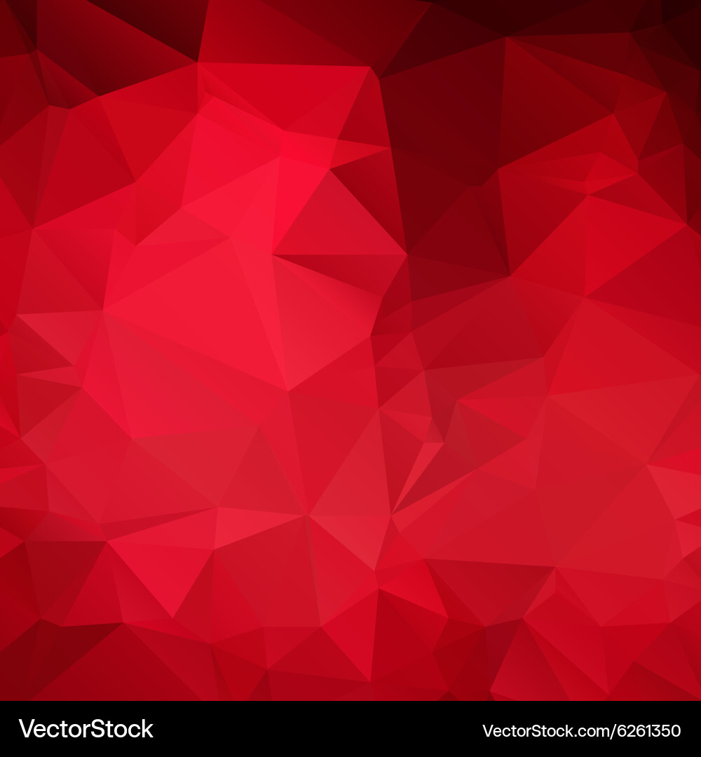 Red triangle abstract background vector image