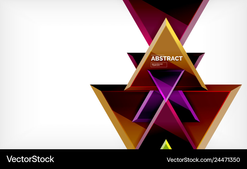 Triangular low poly background design Triangular low poly background design vector image