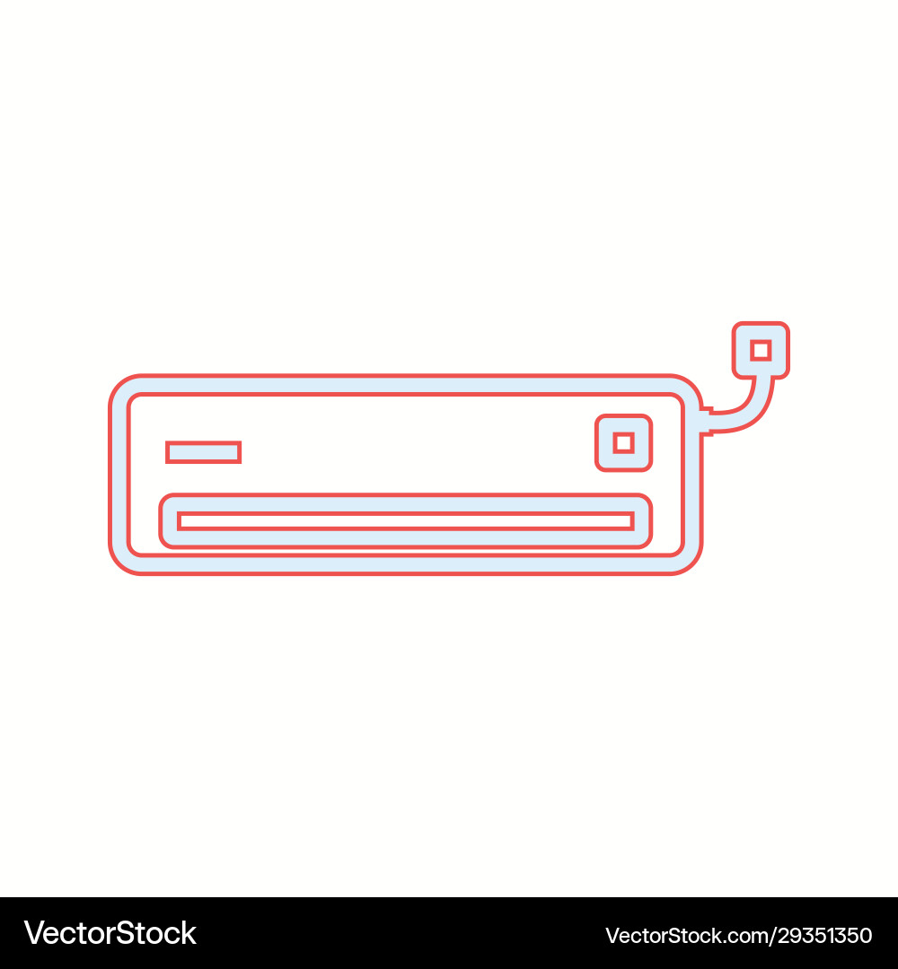 Unique air conditioner line icon Vector Image