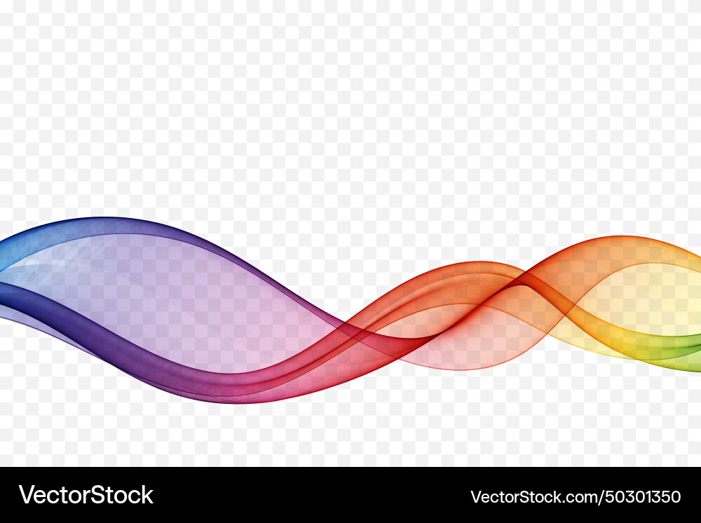 Wavy flow of motion abstract wave in rainbow color Wavy flow of motion abstract wave in rainbow color vector image