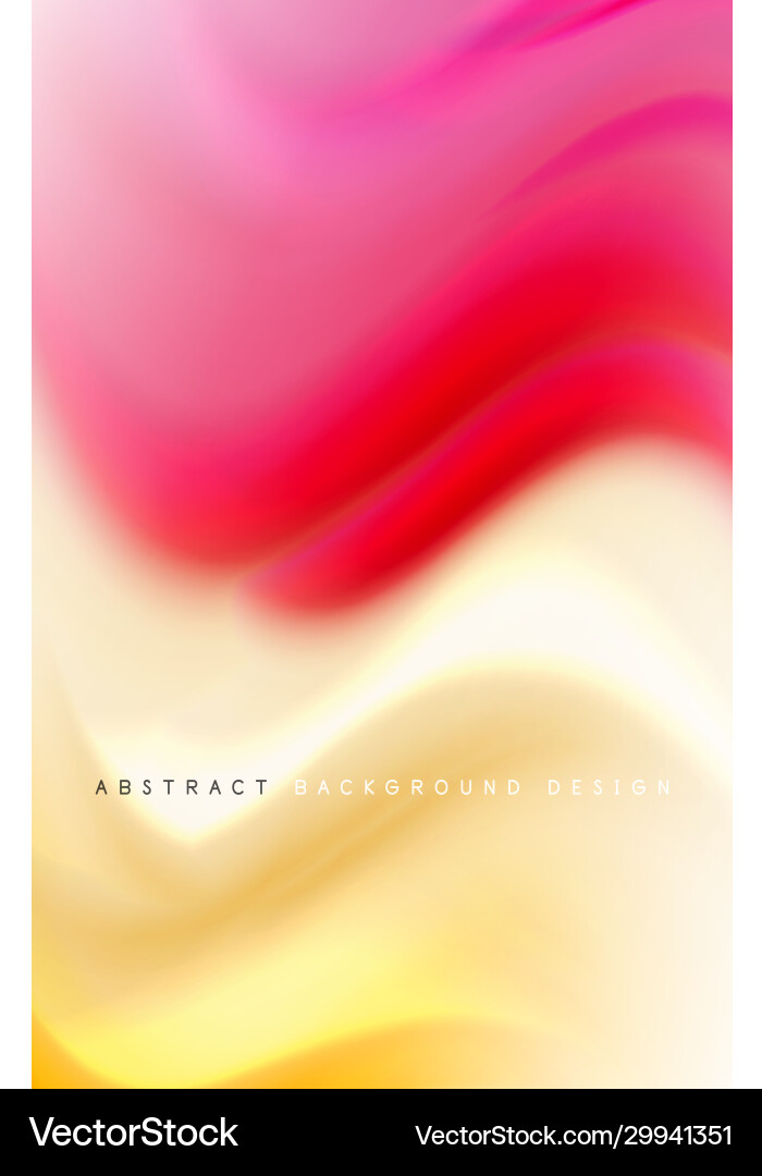 Abstract background - fluid color gradient waves Vector Image