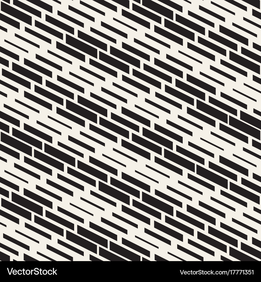 Black and white irregular dashed lines pattern vector image