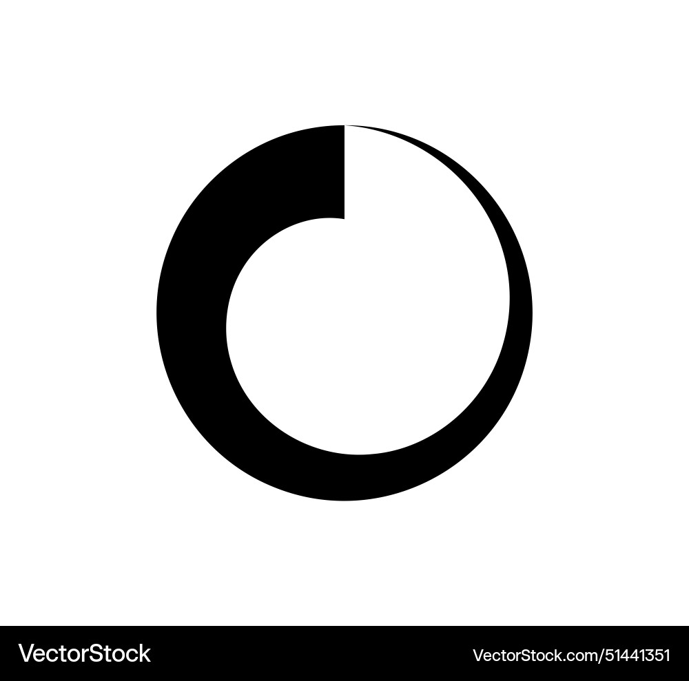 Circle countdown icon time clock symbol timer Circle countdown icon time clock symbol timer vector image