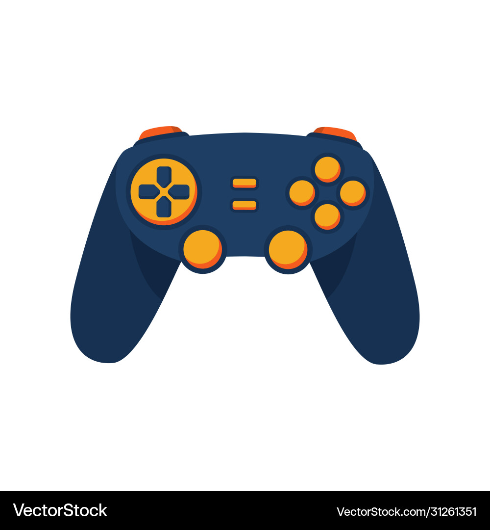 Gamepad controller for video game console stock Gamepad controller for video game console stock Vector Image