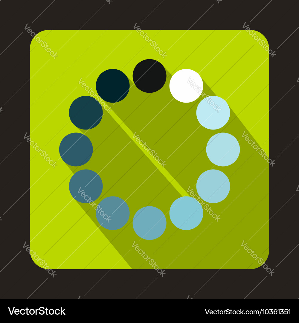 Loading circle icon flat style Vector Image