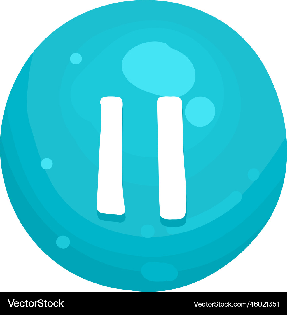 Pause button and progress-bar bright different vector image