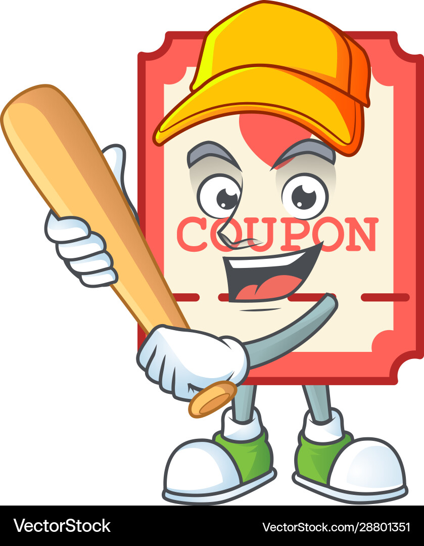 Sportlich lächelnd rot Liebe Coupon Cartoon Maskottchen Sportlich lächelnd rot Liebe Coupon Cartoon Maskottchen vektorbild