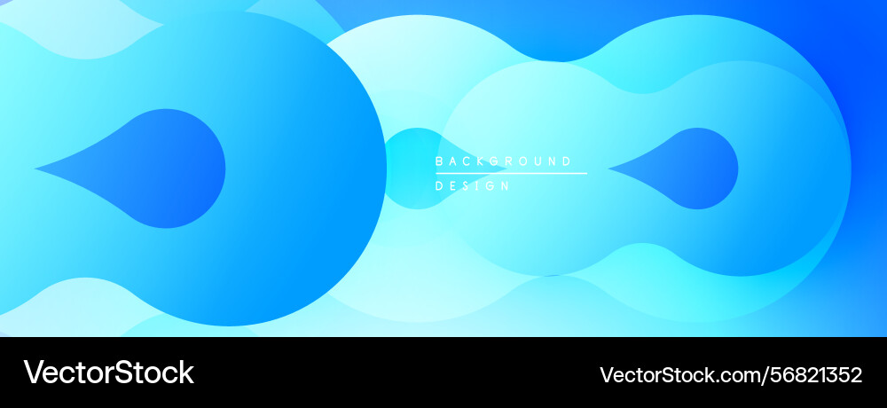 Abstract blue shapes overlap creating fluid Abstract blue shapes overlap creating fluid vector image