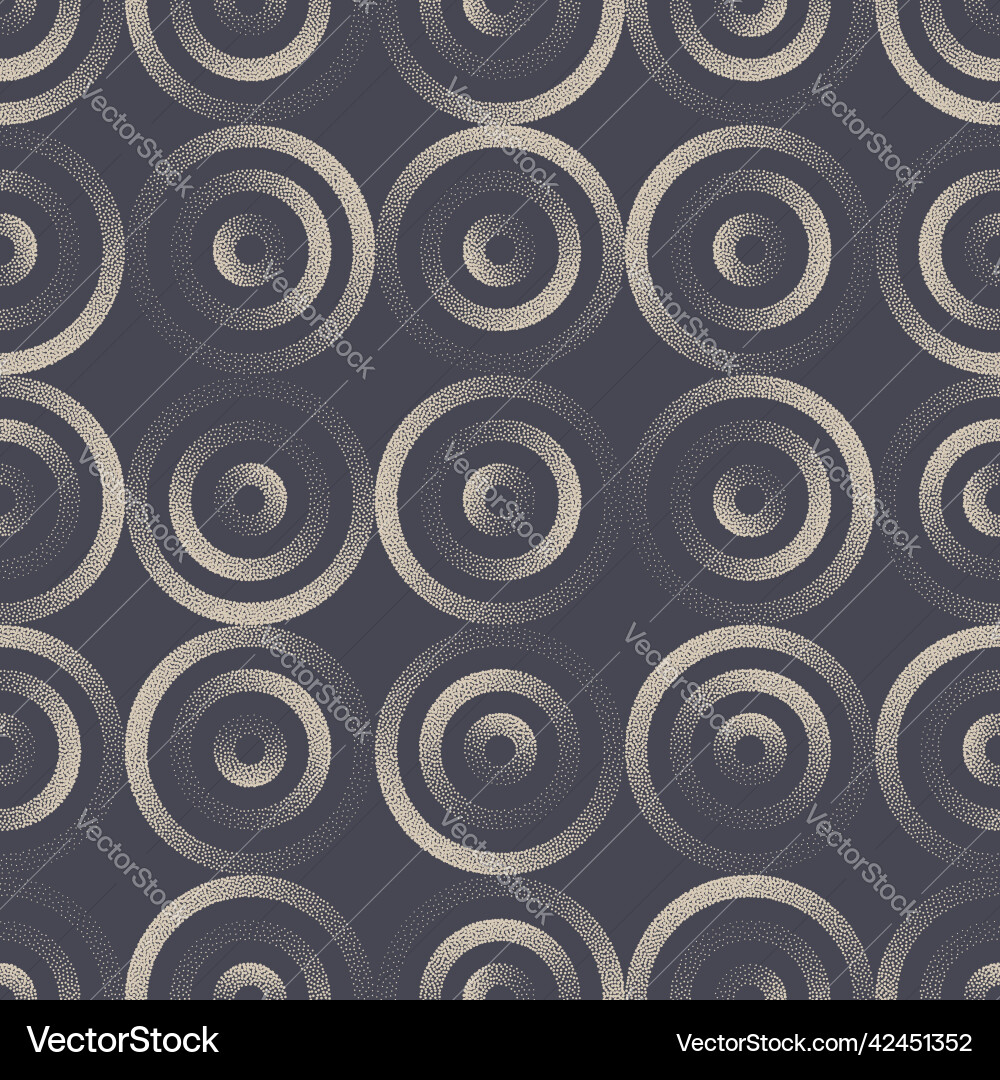 Different linear circles seamless pattern ethnic Vector Image