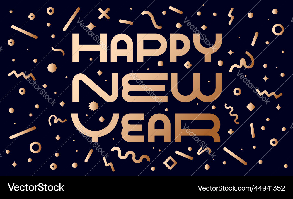 Happy new year vector image