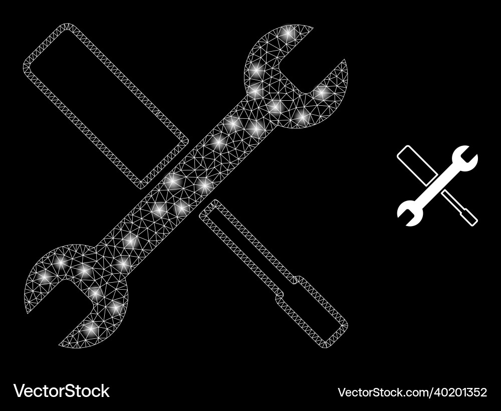 Mesh web configuration tools with magic Mesh web configuration tools with magic vector image