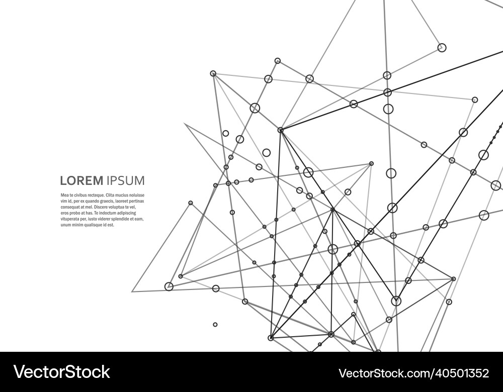 Polygonal space background with connecting dots Polygonal space background with connecting dots Vector Image