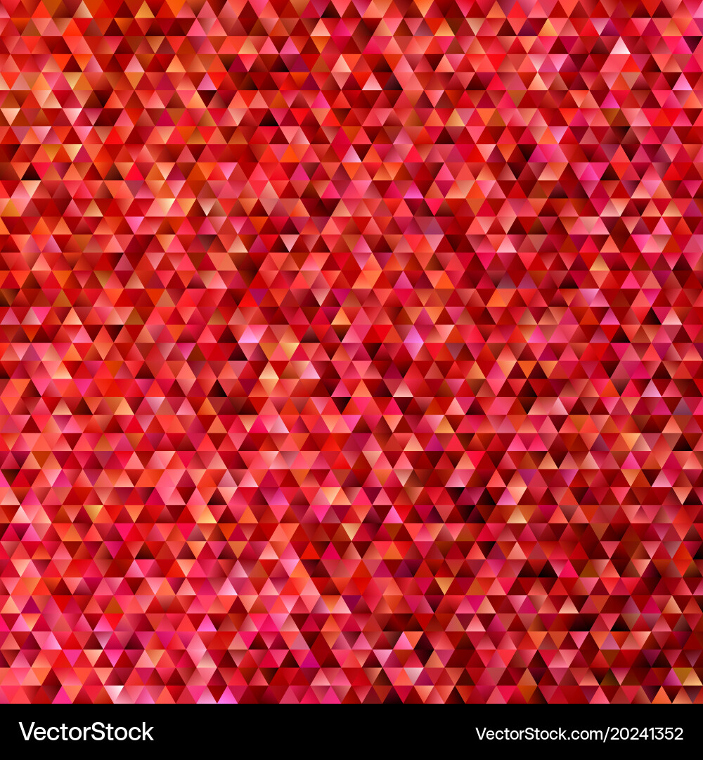 Red geometric polygonal regular triangle tile vector image