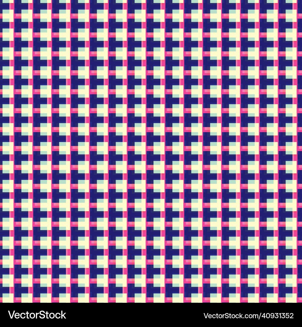 Retro abstract grid mosaic seamless pattern Retro abstract grid mosaic seamless pattern vector image