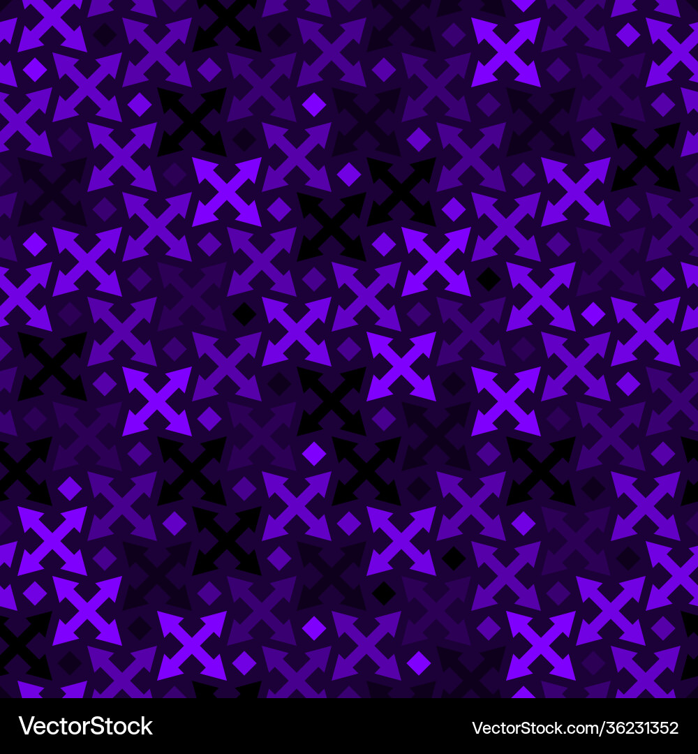 Seamless abstract geometric pattern with arrow vector image