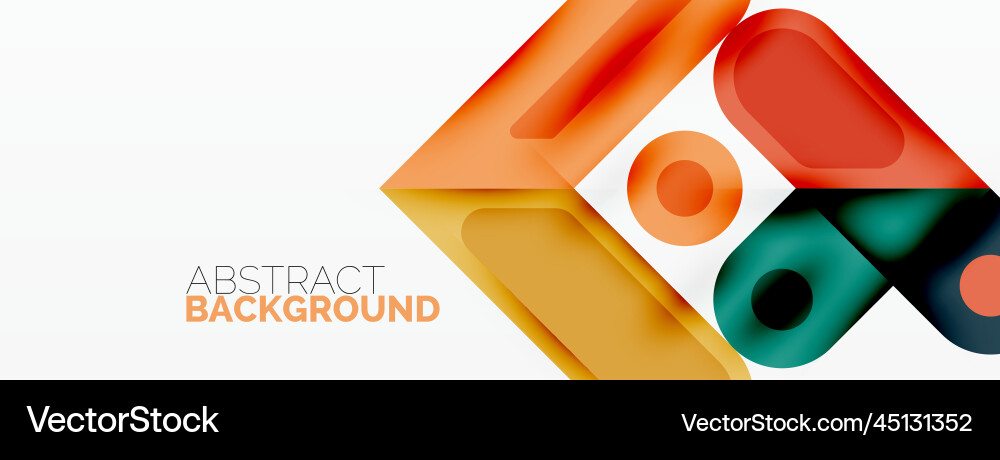 Square and circle minimal abstract background Square and circle minimal abstract background vector image