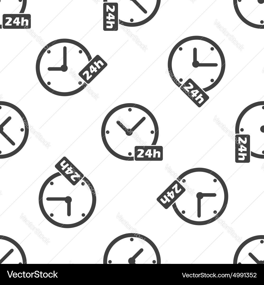 Twenty-Four Hour Clock Pattern vector image