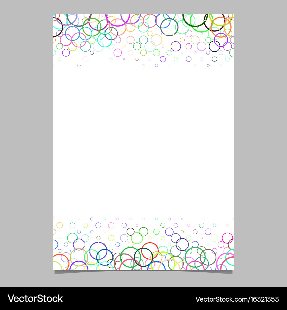 Abstract circle pattern brochure background vector image